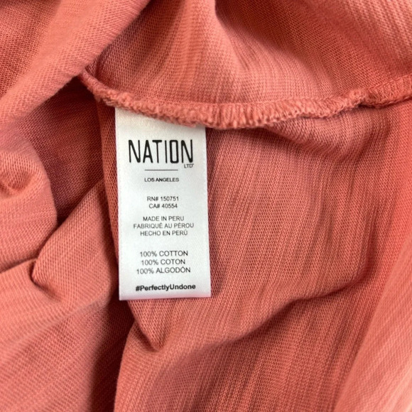 NATION LTD Oralia Flounce Mini Dress in Pink Cheeks Sz S EUC - Picture 4 of 11